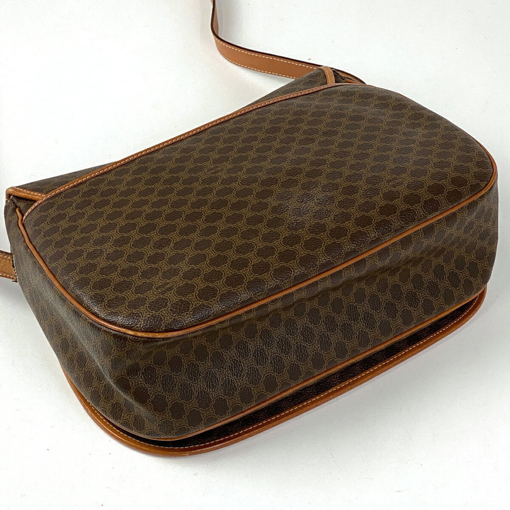 Celine Macadam Pattern Drawstring Shoulder Bag Br… - image 2